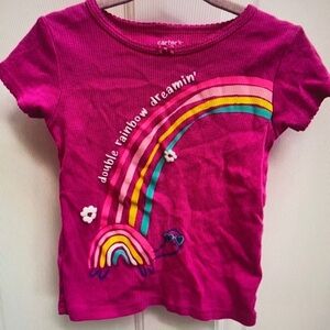 Girls pink short sleeve tee